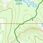 Blue Lake trail map