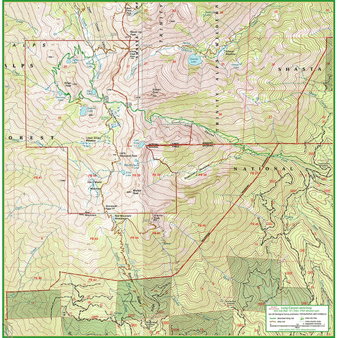 Long Canyon trail map