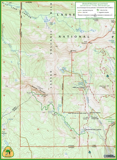 Brokeoff Mountain trail map