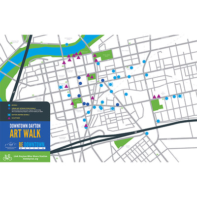 Public Art Walk Map - Downtown Dayton