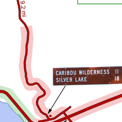 Posey Lake trailhead map