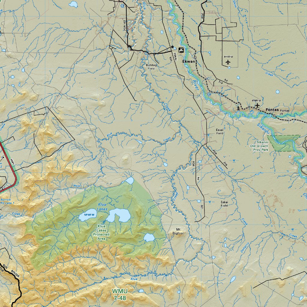 Fort Nelson Area Recreation Map by Backroad Mapbooks | Avenza Maps