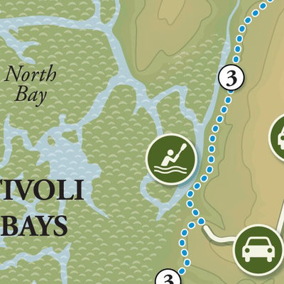 Tivoli Bays Trail Map