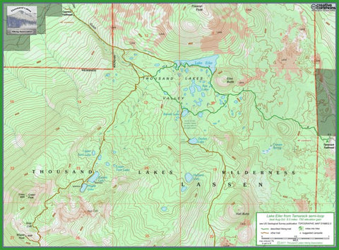 Lake Eiler from Tamarack trail map