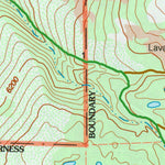 Magee Peak from Cypress trail map