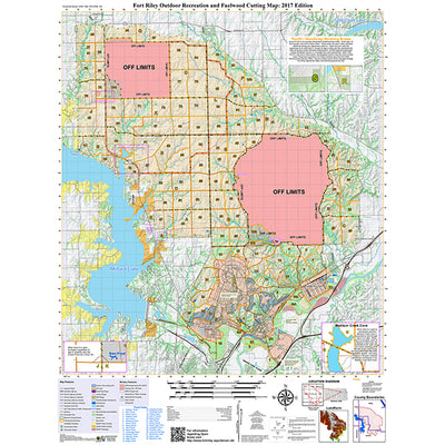 Map Riley Fort Riley Outdoor Recreation and Fuelwood Cutting Map: 2017 Edition by ...