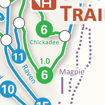 Winter Trails Inset Map, Chickadee Trailhead Area, Washington