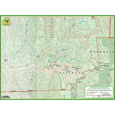 Mount Linn trail map