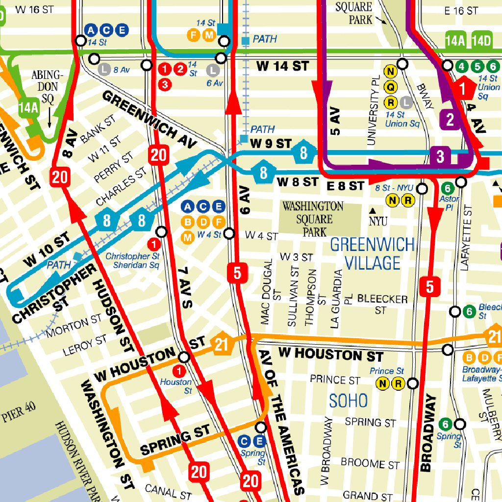 MTA Manhattan Bus Map by Avenza Systems Inc. Avenza Maps