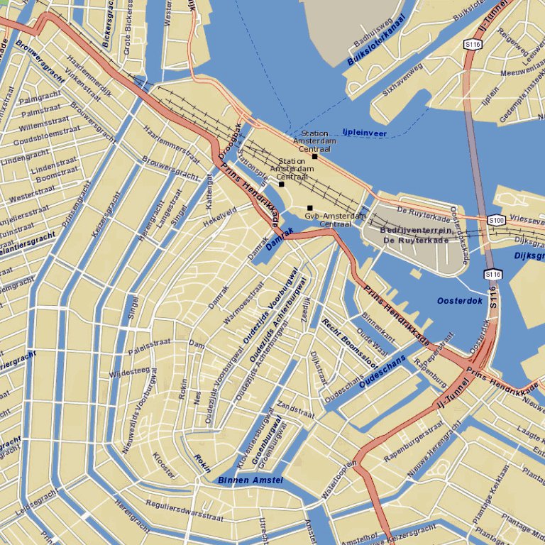Map Store Inamsterdam Amsterdam, Netherlands Map by Mojo Map Company | Avenza Maps