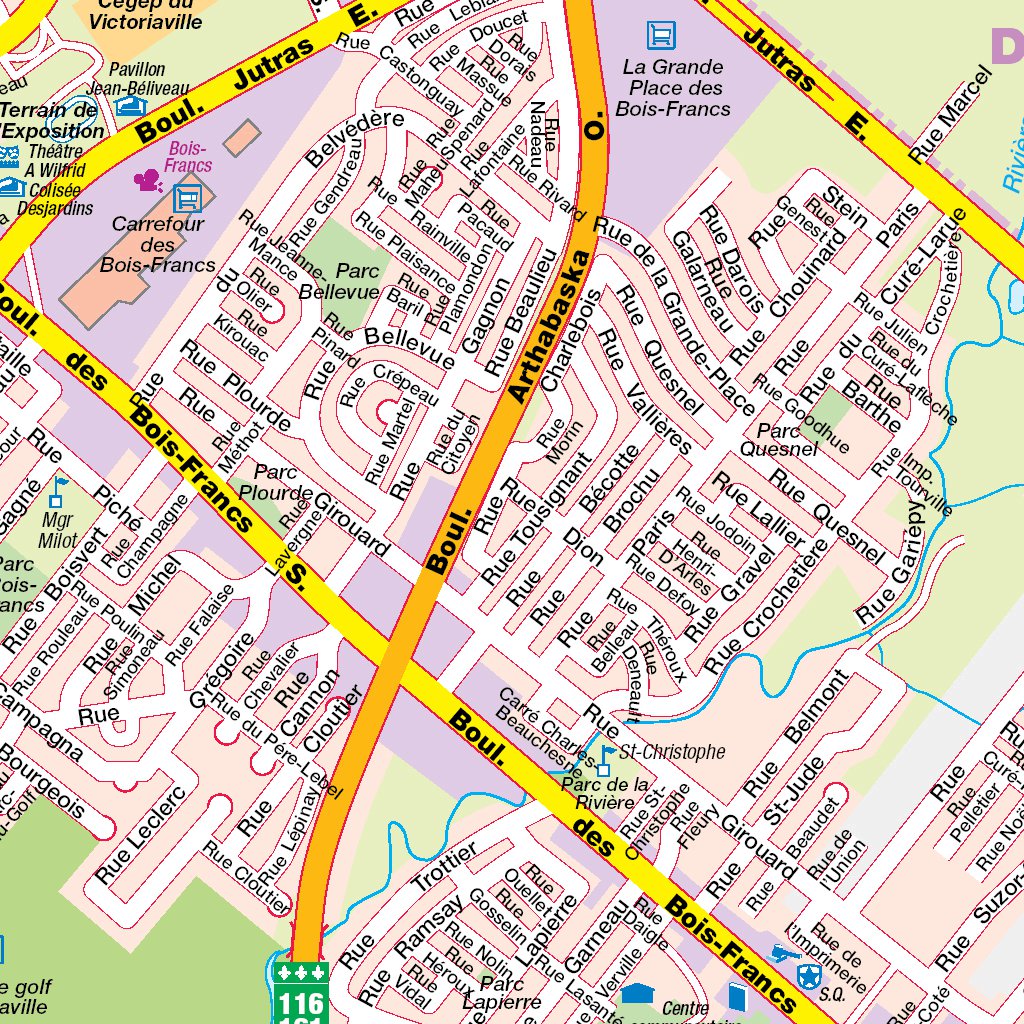 Victoriaville, QC Map by Mapmobility Corp. Avenza Maps