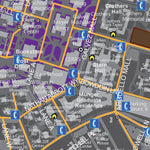 Stanford University Night Map