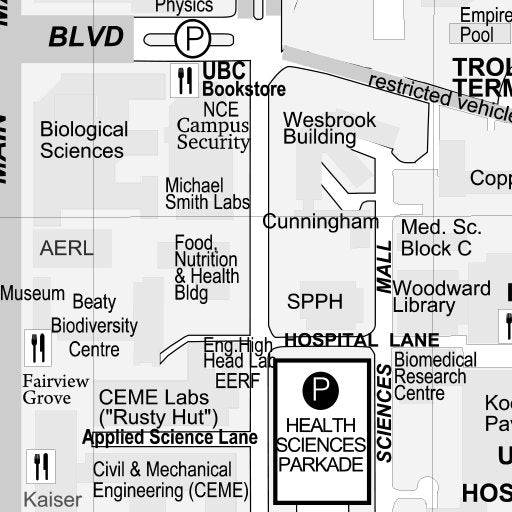University of British Columbia Campus Map by Avenza Systems Inc ...