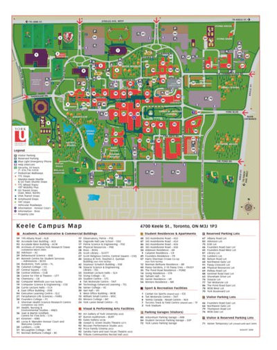 York University Campus Map
