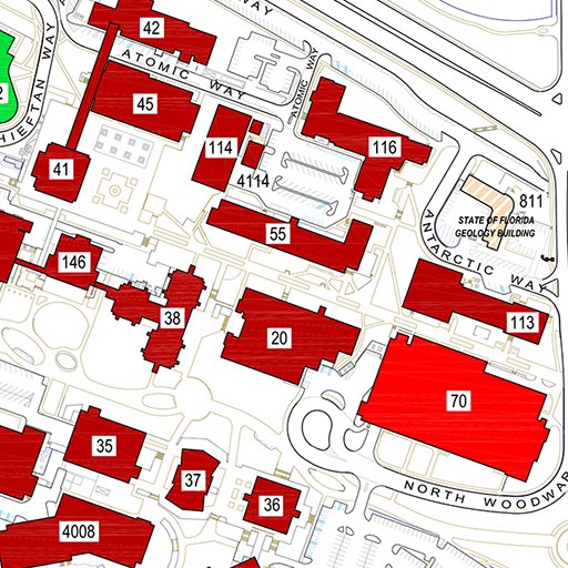Florida State University Campus Map by Avenza Systems Inc. | Avenza Maps