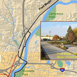 Musketawa Trail from Ravenna to Grand Rapids Map