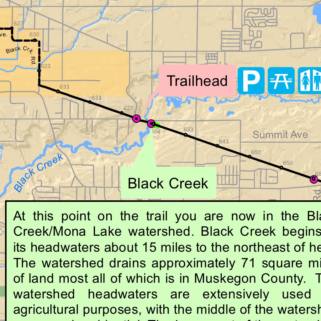 Musketawa Trail from Muskegon to Ravenna Map map by West Michigan