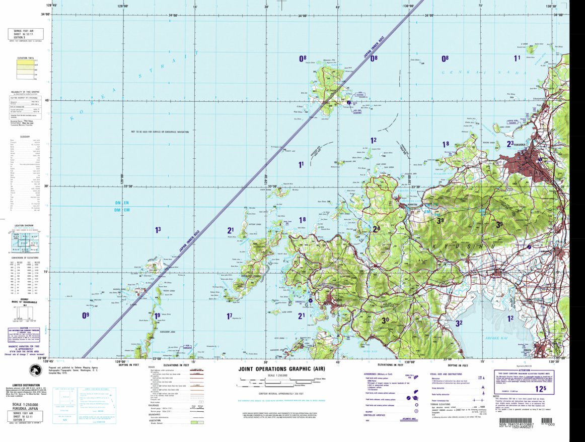 NI-52-11 Fukuoka, Japan Map by Avenza Systems Inc. | Avenza Maps