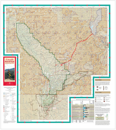 Lincoln National Forest Visitor Map, Guadalupe Ranger District