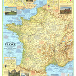 Travelers Map Of France 1971