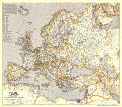 Europe & The Near East 1943