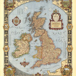 A Modern Pilgrim's Map of the British Isles 1937