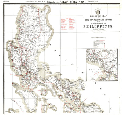 South Philippines Military Telegraph Lines 1902