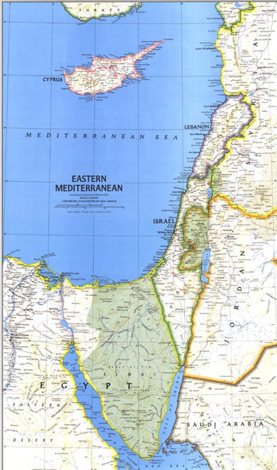 Middle East Map (West) 1978