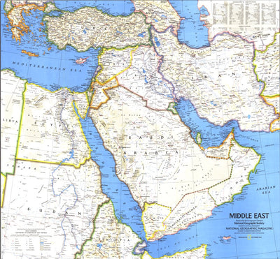 Middle East Map (East) 1978