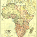 Africa 1922 with portions of Europe & Asia