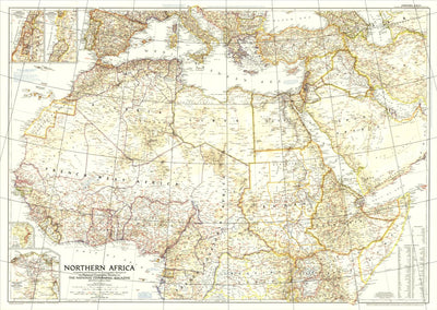 Northern Africa Map 1954