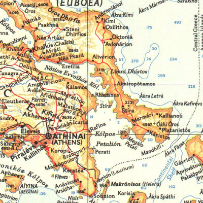 Greece &The Aegean 1958