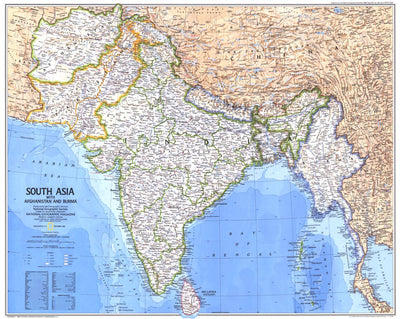 South Asia With Afghanistan & Burma 1984