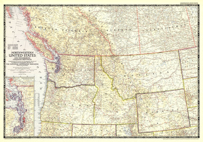 Northwestern United States & Canadian Provinces 1950