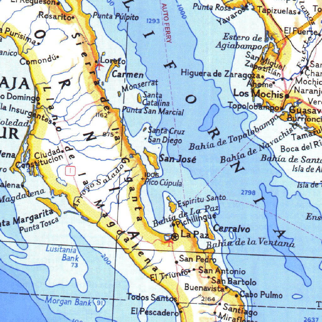 Poster México/América Central: MAPA Detalhado de 1980 ..