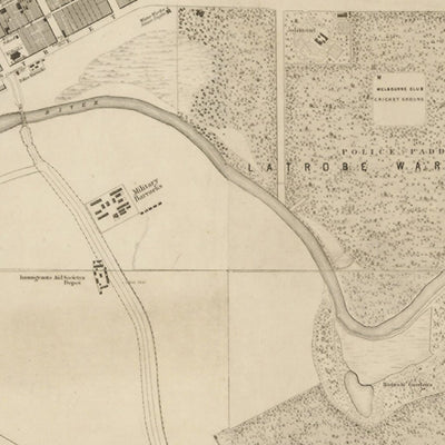 Melbourne & Its suburbs 1855