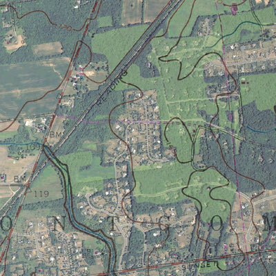 NJ-Rocky Hill: GeoChange 1942-2010