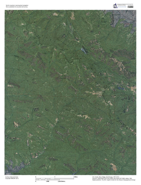 CA-Castle Rock Ridge: GeoChange 1991-2012