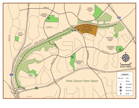 Rose Canyon Open Space Trail Map by Avenza Systems Inc. | Avenza Maps