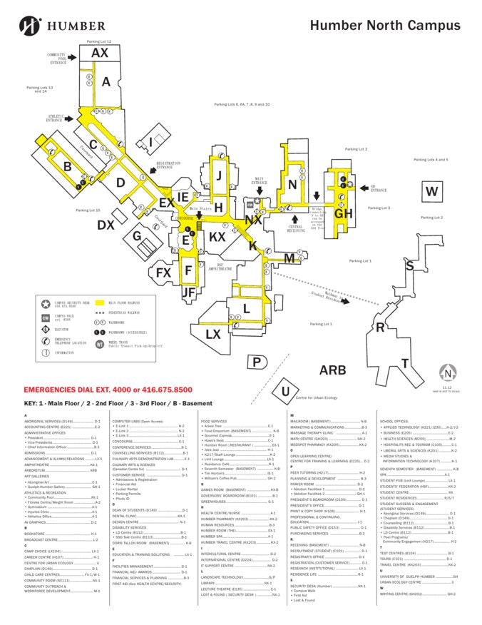 Humber College North Campus Map by Avenza Systems Inc. Avenza Maps
