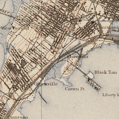 NJ-NY-Staten Island: Authoritative US Topo Historic 1900