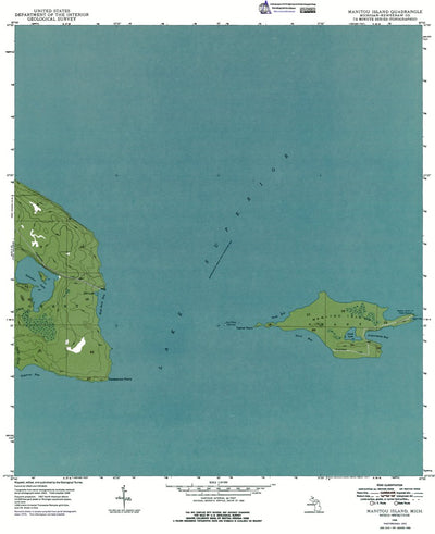 MI-ManitouIsland: Authoritative US Topos 1975