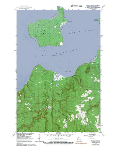WI-Sand Island: Authoritative US Topos 1964