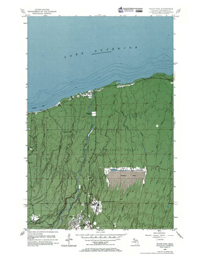 MI-White Pine: Authoritative US Topos 1956