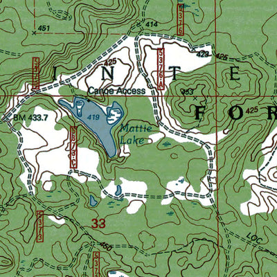 MI-Trout Creek: Authoritative US Topos 1999