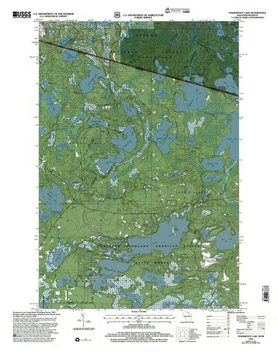 WI-MI-Tenderfoot Lake: Authoritative US Topos 1999