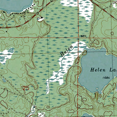 MI-WI-Thousand Island Lake: Authoritative US Topos 1981