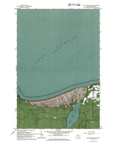MI-Grand Sable Lake: Authoritative US Topos 1966
