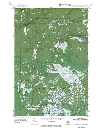 MI-Muskallonge Lake SE: Authoritative US Topos 1968