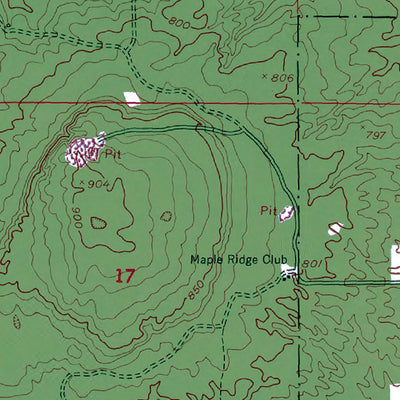 MI-Big Beaver Creek: Authoritative US Topos 1951